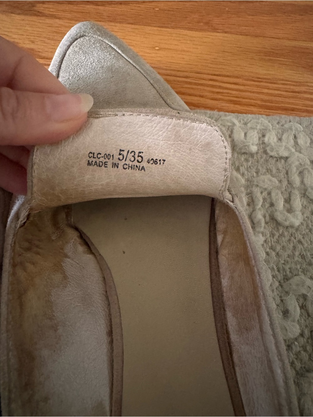 Suede Pointed-Toe Slip-On Mules in Beige - Picture 6 of 6